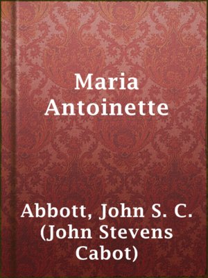 cover image of Maria Antoinette